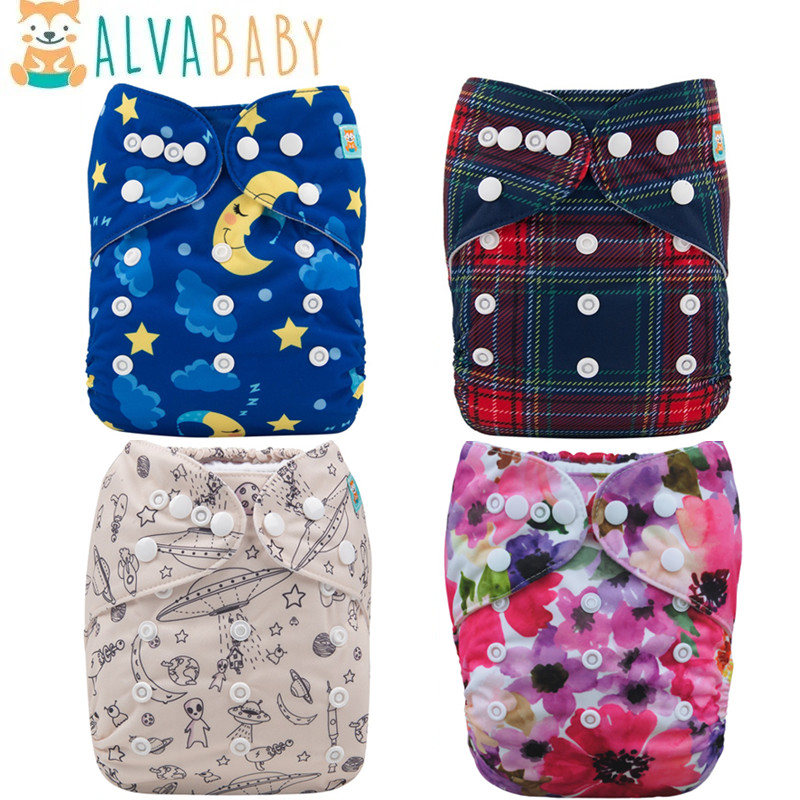 Cloth Diaper Insert - U Pick ALVABABY ผ้าอ้อมนิเวศวิทยาสบายและนุ่มผ้าอ้อมเด็กผ้าอ้อมผ้านํากลับมาใช้ใหม่เด็ก 1 PC