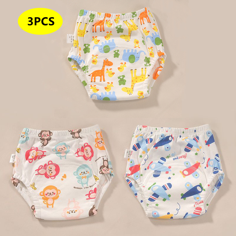 Cloth Diaper Insert - ทารกแรกเกิดการฝึกอบรมกางเกงกางเกงขาสั้นเด็กสีทึบล้างทําความสะอาดได้ชุดชั้นในเด็กทารกผ้าอ้อมผ้าReusable Nappiesทารกกางเกง