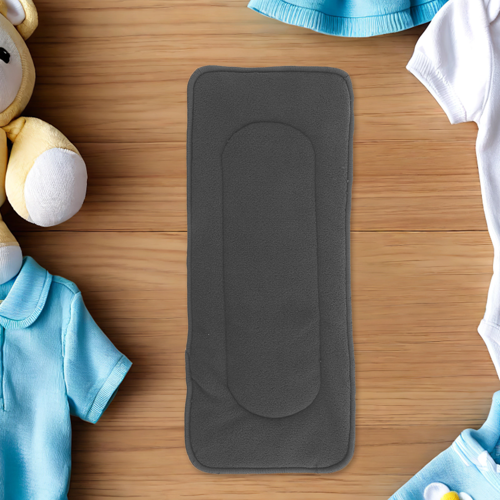 Cloth Diaper Insert - แผ่นซับผ้าอ้อมนาโน 4 ชิ้น ทำจากใยไผ่ผสมถ่าน นุ่ม ซักได้