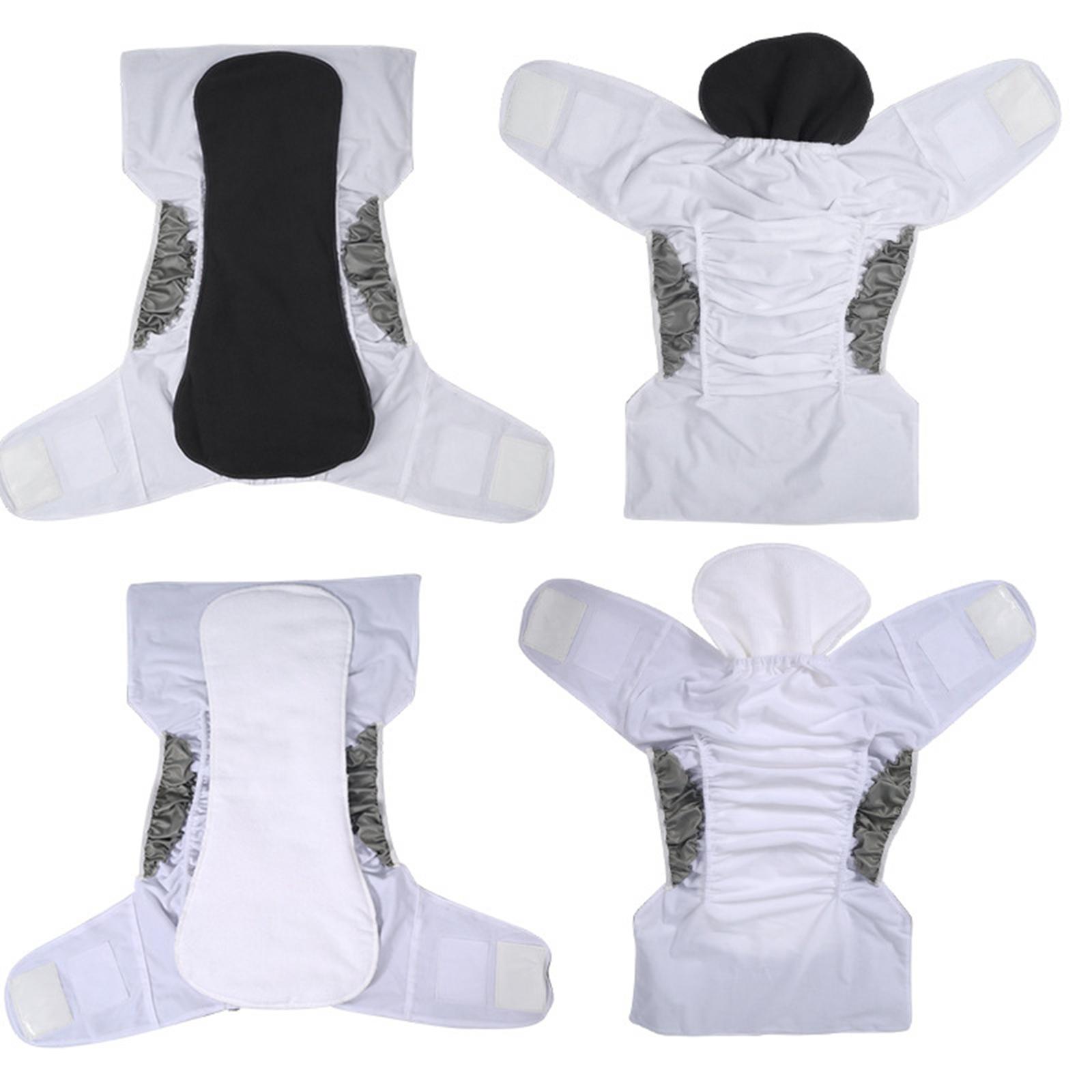 Cloth Diaper Insert - แผ่นซับฉี่แบบซักได้สำหรับผู้ใหญ่ 4 ชั้น ผ้าไมโครไฟเบอร์ ซึมซับ ระบายอากาศได้ดี