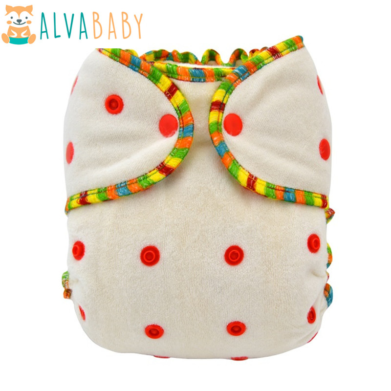 Cloth Diaper Insert - ALVABABY ผ้าอ้อมติดไม้ไผ่ ผ้าอ้อมแบบใช้ซ้ําได้ ใช้งานง่าย ผ้าอ้อมกลางคืนสําหรับทารก