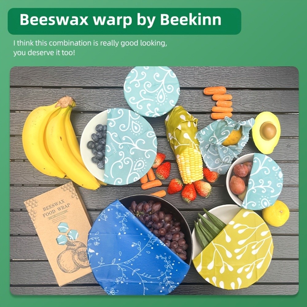 9 ชิ้น แผ่นห่ออาหารจากขี้ผึ้งห - Beeswax Food Cover บทวิจารณ์และราคา