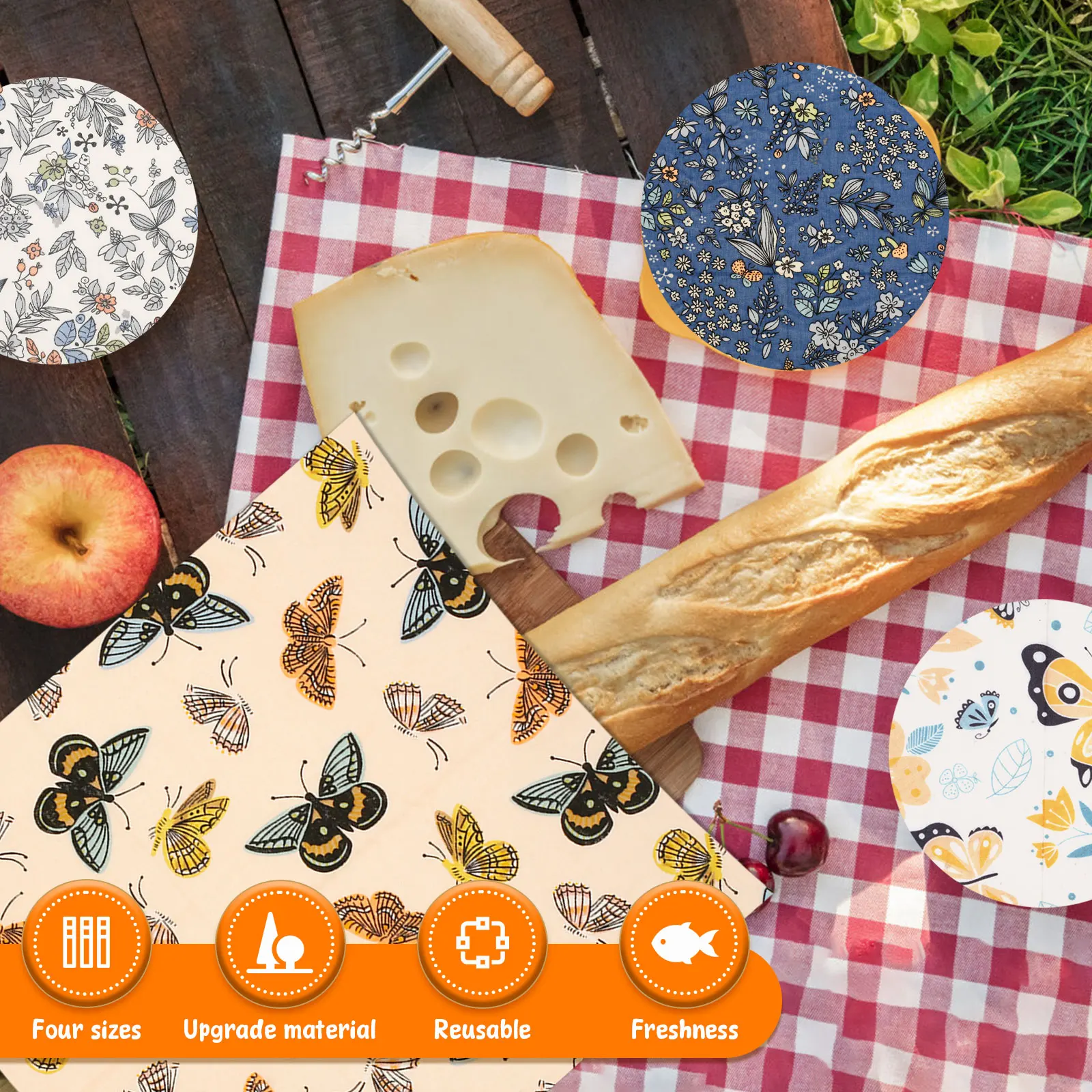 ชุดผ้าห่ออาหารจากขี้ผึ้ง 11 ชิ - Beeswax Food Cover บทวิจารณ์และราคา