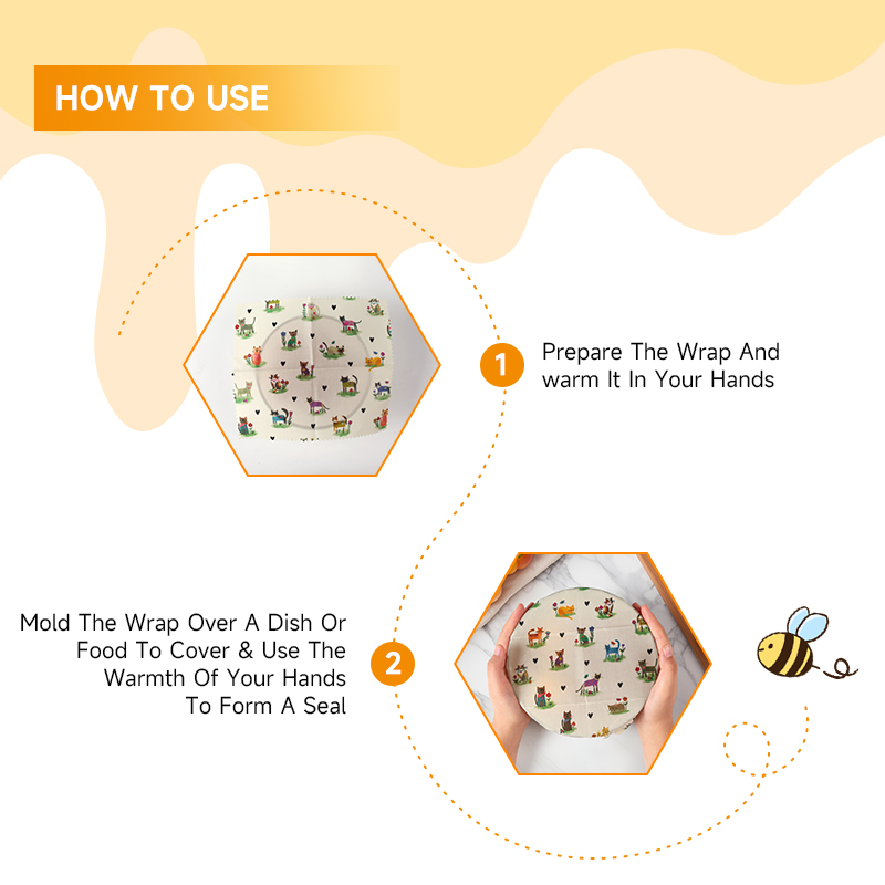 6 แพ็ค (2S. 2M, 2L) ผ้าห่ออาหา - Beeswax Food Cover บทวิจารณ์และราคา