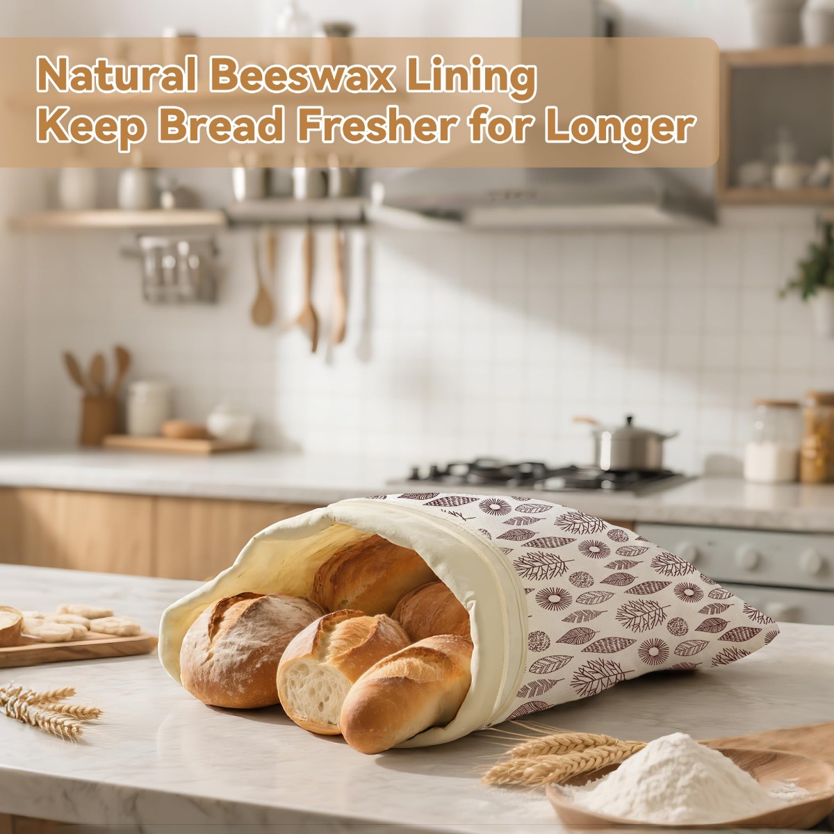 ถุงใส่ขนมปังทำจากขี้ผึ้งธรรมชา - Beeswax Food Cover บทวิจารณ์และราคา