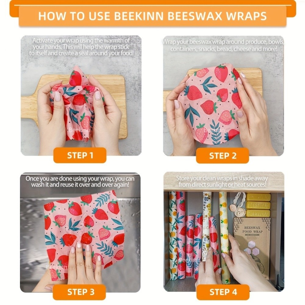 9 ชิ้น แผ่นห่ออาหารจากขี้ผึ้งห - Beeswax Food Cover บทวิจารณ์และราคา