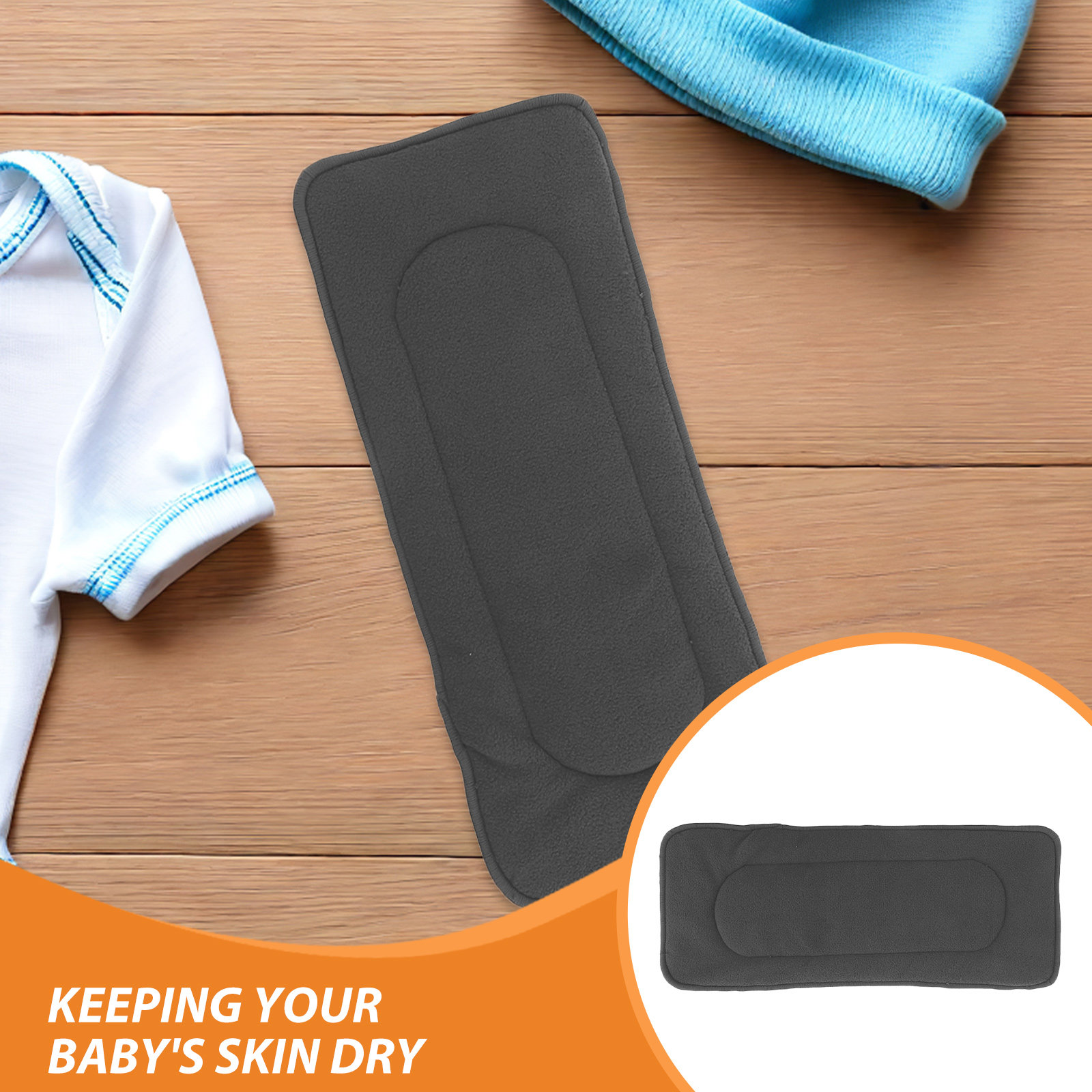 แผ่นซับผ้าอ้อมนาโน 4 ชิ้น ทำจา - Cloth Diaper Insert บทวิจารณ์และราคา