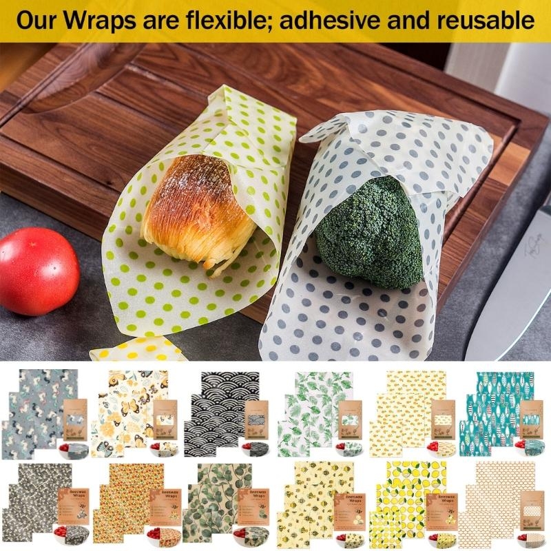 ปฏิบัติความสดรักษาผ้าขี้ผึ้งชุ - Beeswax Food Cover บทวิจารณ์และราคา