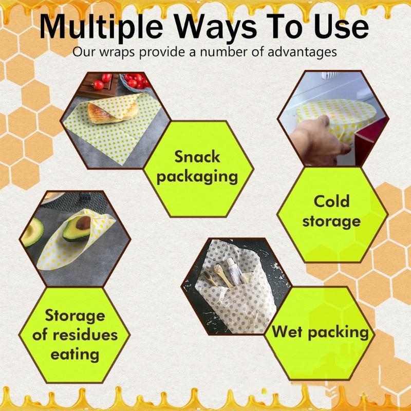 ปฏิบัติความสดรักษาผ้าขี้ผึ้งชุ - Beeswax Food Cover บทวิจารณ์และราคา